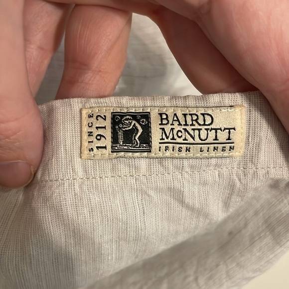 J. Crew Baird McNutt Men’s Button Front Shirt XL Grey Linen Cotton Blend Preppy - Picture 11 of 16